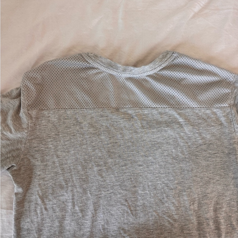 Bebe Sport Gray Mesh Back Athletic Logo Tee Shirt – Size M - Picture 5 of 5